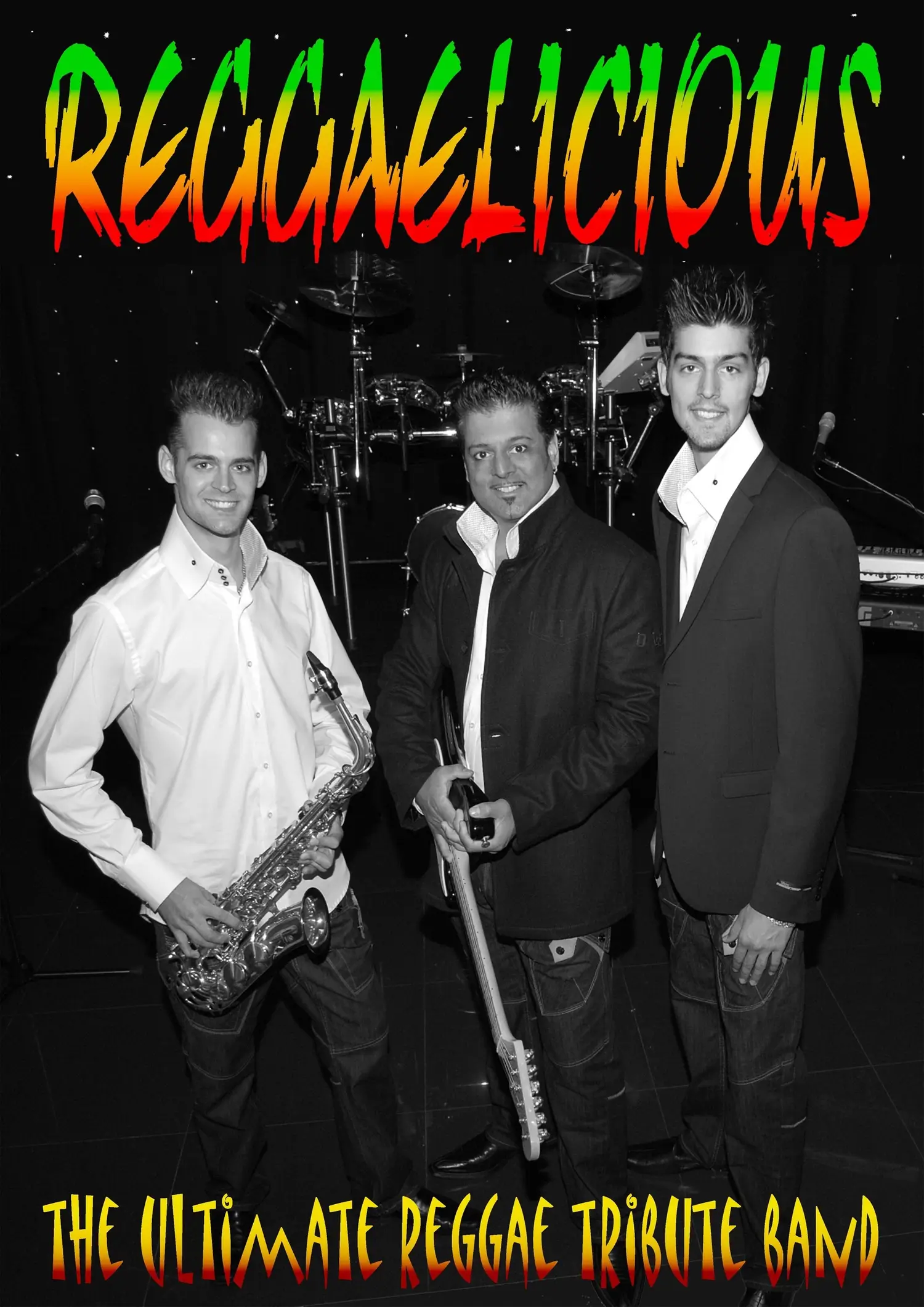 Reggae tribute band performing live at a showcase